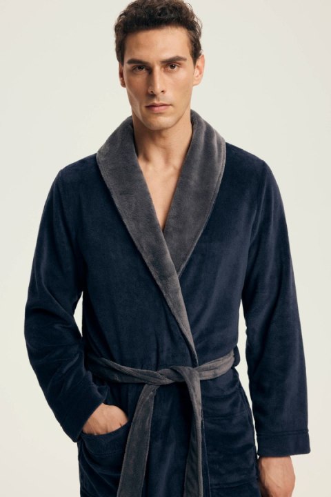 SZLAFROK MĘSKI NOCTURN 43378 AW25 - GRANAT, 2XL HENDERSON