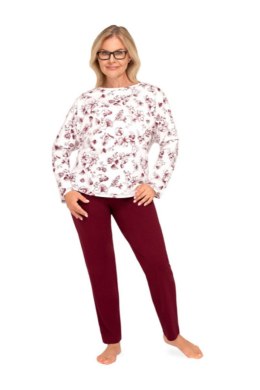 260 PIŻAMA DAMSKA - BORDOWY, 2XL, 22 MARTEL