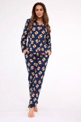 PIŻAMA DAMSKA DR 482/459 TEDDY 5 - GRANAT, XXL, 482/459 CORNETTE