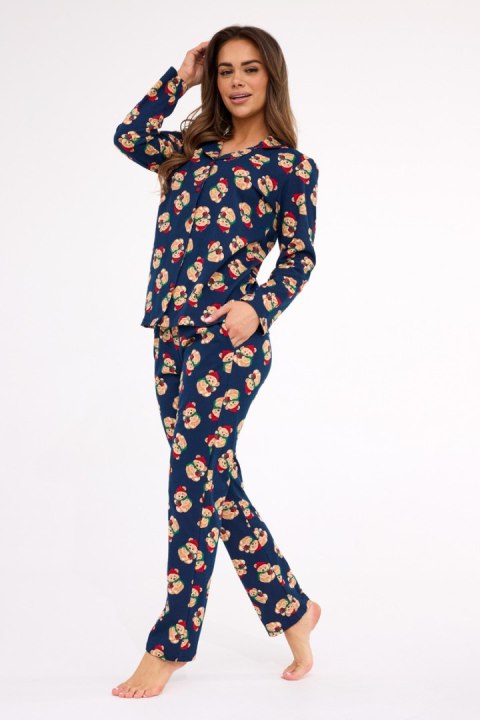 PIŻAMA DAMSKA DR 482/459 TEDDY 5 - GRANAT, S, 482/459 CORNETTE