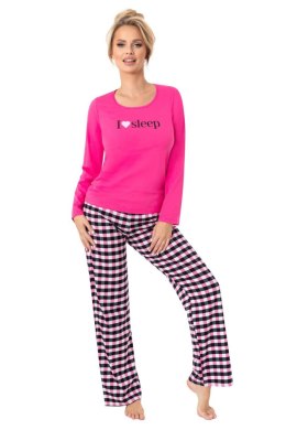 PIŻAMA DAMSKA SLEEP LONG - FUKSJA, XL DONNA