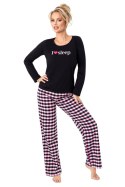 PIŻAMA DAMSKA SLEEP LONG - FUKSJA, XL DONNA