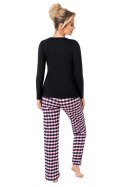 PIŻAMA DAMSKA SLEEP LONG - FUKSJA, XL DONNA