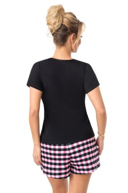 PIŻAMA DAMSKA SLEEP SHORT - BLACK, S DONNA
