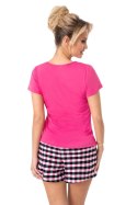 PIŻAMA DAMSKA SLEEP SHORT - FUKSJA, XL DONNA
