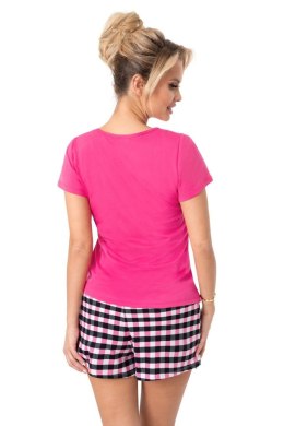 PIŻAMA DAMSKA SLEEP SHORT - FUKSJA, S DONNA