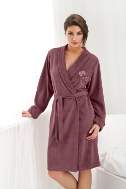 SZLAFROK DAMSKI FR-107 BIG - ŚLIWKA, 3XL, 8 DOROTA