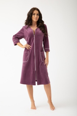 SZLAFROK DAMSKI FR-331 - ŚLIWKA, 2XL, 6 DOROTA