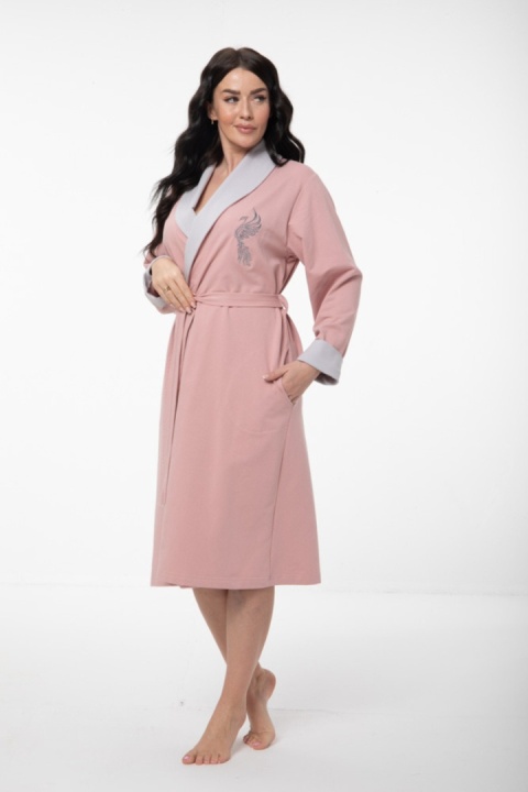 SZLAFROK DAMSKI FR-386 DOROTA - HERBACIANY, XL, 4 DOROTAF SZLAFROK DAMSKI FR-386 DOROTA - HERBACIANY, XL, 4 DOROTAF