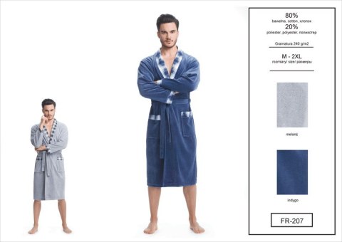 SZLAFROK MĘSKI FR-207 - GRANAT, L DOROTA