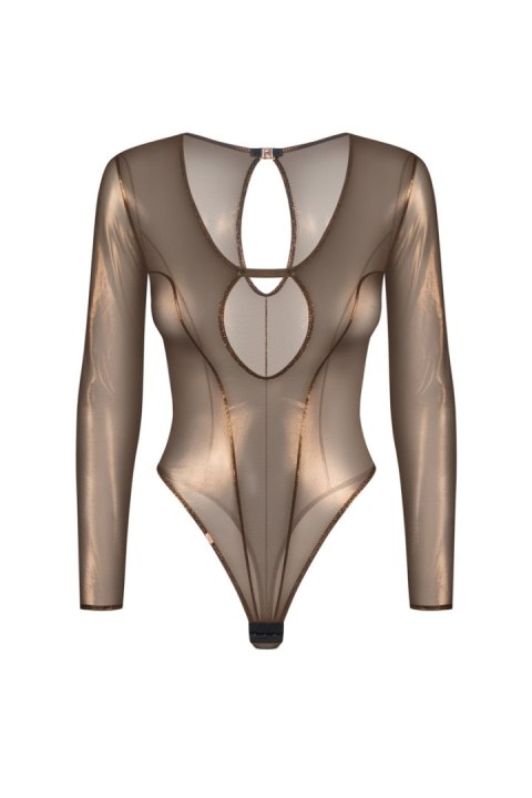 Soranna body z długim rękawem - ZŁOTY, 2XL/3XL OBSESSIVE