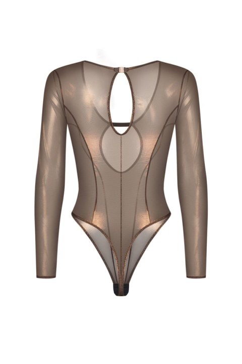 Soranna body z długim rękawem - ZŁOTY, S/M OBSESSIVE