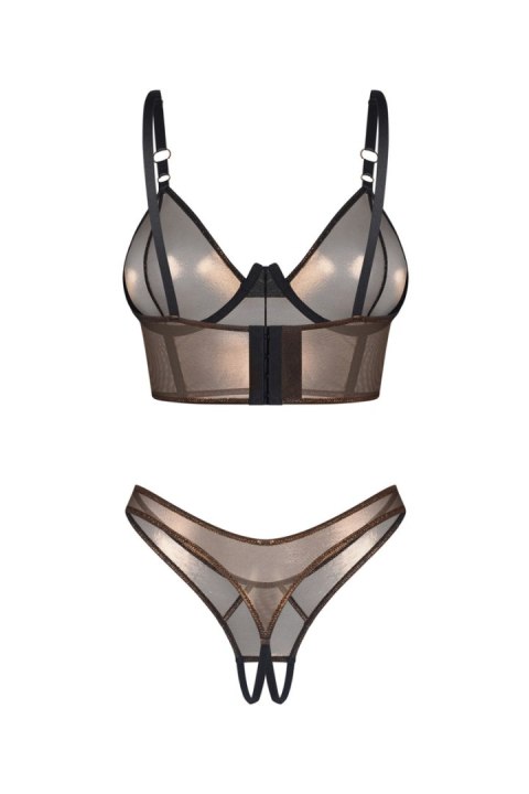 Soranna top i stringi otwarte - ZŁOTY, S/M OBSESSIVE Soranna top i stringi otwarte - ZŁOTY, S/M OBSESSIVE