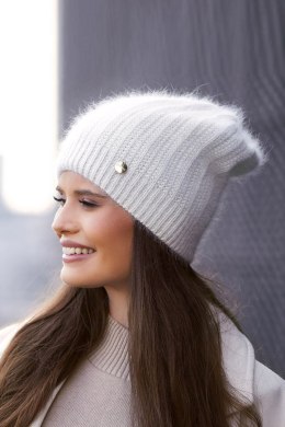 CZAPKA P-072 - CZARNY, UNIWERSALNY, B OFF PINK