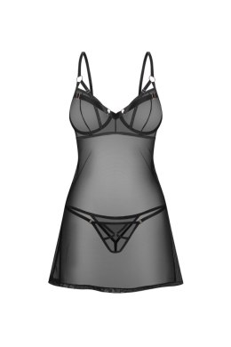 Euridia koszulka i tanga - CZARNY, XS/S OBSESSIVE