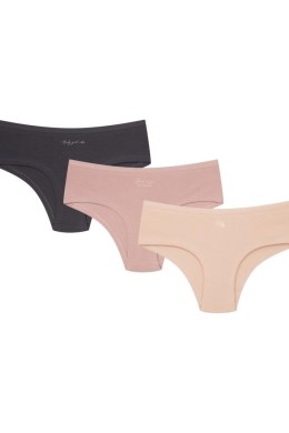 SZORTY DAMSKIE 3 PAK 43055-K081 PA-PA AW25 - GRAFIT-RÓŻ, L, K081 HENDERSON LADIES