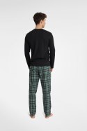 PIŻAMA MĘSKA USHER 40946 AW23 - CZARNY, XXXL, 99X HENDERSON