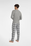 PIŻAMA MĘSKA USHER 40946 AW23 - CZARNY, XL, 99X HENDERSON