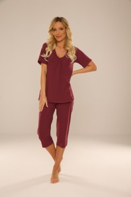878 PIŻAMA DAMSKA DAHLIA - BURGUND, 2XL DE LAFENSE