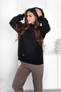 BLUZA OLIMPIA - CZARNY, S, CZA OFF PINK