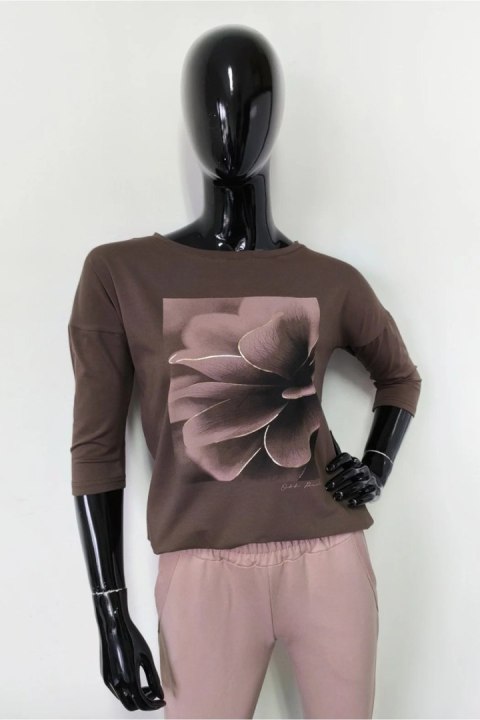 BLUZKA TAMIKA - CZARNY, 38, CZA OFF PINK