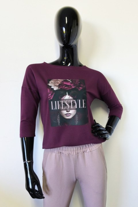 BLUZKA ZIA - CZEKOLADA, 42, CZE OFF PINK