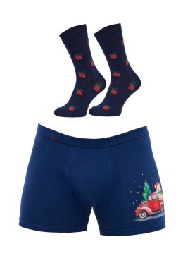 KOMPLET ŚWIĄTECZNY 2 W 2-PACK - GRANAT, XL, 914/01 CORNETTE