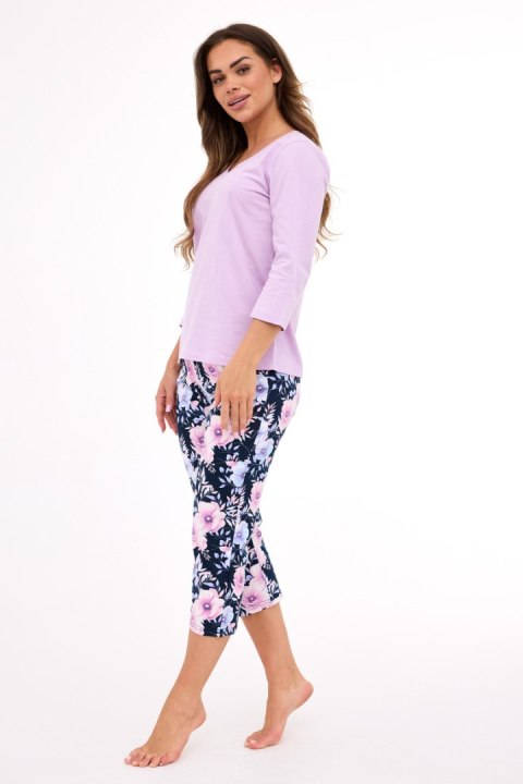 PIŻAMA DAMSKA DR 389/463 NATALIE 2 - LILIOWY, XL CORNETTE PIŻAMA DAMSKA DR 389/463 NATALIE 2 - LILIOWY, XL CORNETTE