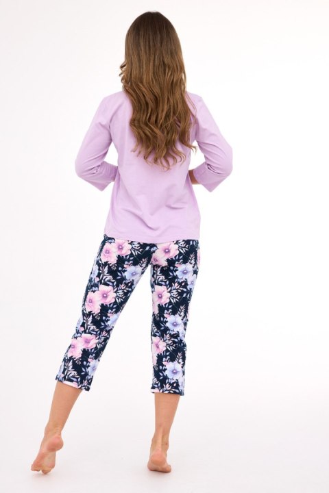 PIŻAMA DAMSKA DR 389/463 NATALIE 2 - LILIOWY, XL CORNETTE PIŻAMA DAMSKA DR 389/463 NATALIE 2 - LILIOWY, XL CORNETTE