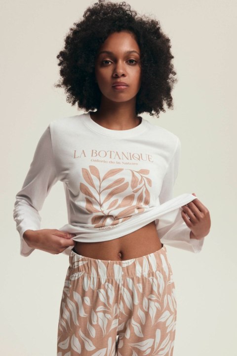 PIŻAMA DAMSKA DEXTRA 43689 AW25 - ECRU, 2XL HENDERSON LADIES