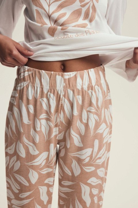 PIŻAMA DAMSKA DEXTRA 43689 AW25 - ECRU, XL HENDERSON LADIES