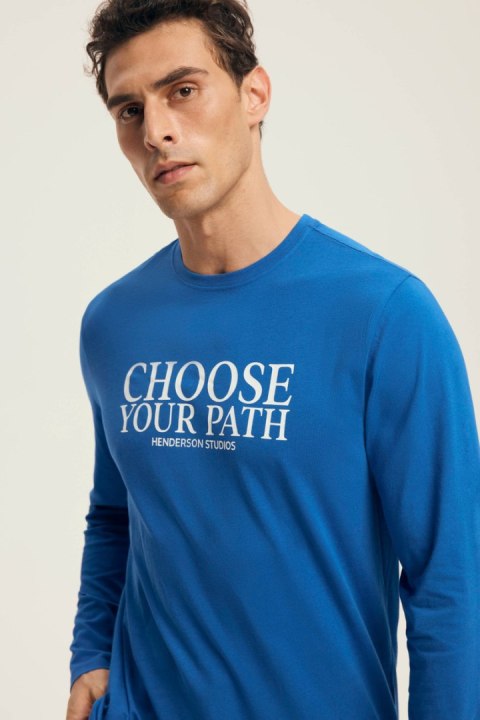 PIŻAMA MĘSKA LOOP 43472 AW25 - NIEBIESKI-GRANAT, 3XL HENDERSON PIŻAMA MĘSKA LOOP 43472 AW25 - NIEBIESKI-GRANAT, 3XL HENDERSON