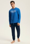 PIŻAMA MĘSKA LOOP 43472 AW25 - NIEBIESKI-GRANAT, XL HENDERSON PIŻAMA MĘSKA LOOP 43472 AW25 - NIEBIESKI-GRANAT, XL HENDERSON