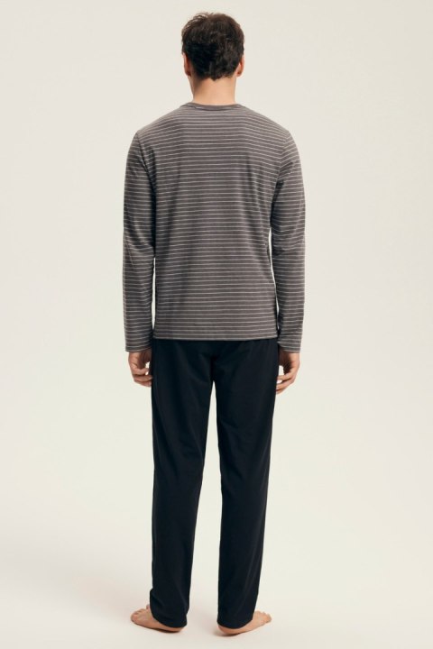 PIŻAMA MĘSKA NEW 43455 AW25 - GRAFIT, 2XL, 90X HENDERSON PIŻAMA MĘSKA NEW 43455 AW25 - GRAFIT, 2XL, 90X HENDERSON