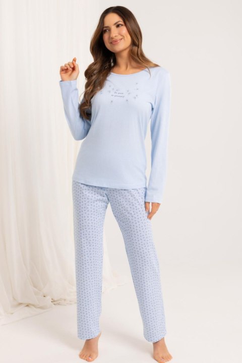 PIŻAMA DAMSKA 708 J/25 - NIEBIESKI, L, 1 REGINA