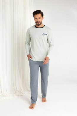 PIŻAMA MĘSKA 484 J/25 - NIEBIESKI, M, 3 REGINA