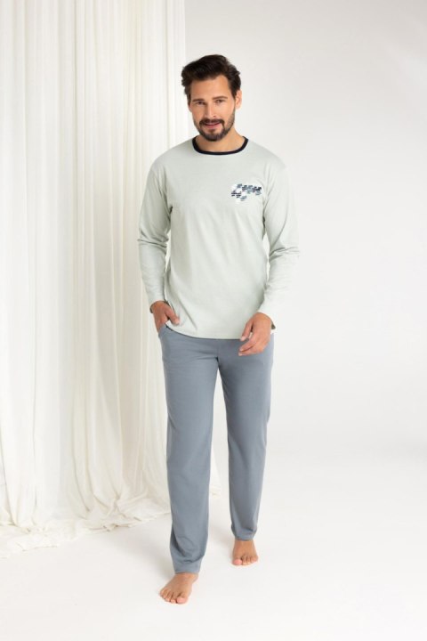 PIŻAMA MĘSKA 484 J/25 - ZIELONY, M, 1 REGINA