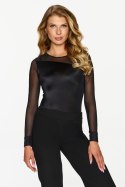 Eleganckie i klasyczne BODY 256 z długim rękawem - CZARNY, 42 LUPOLINE