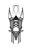 Dominna gorset i stringi otwarte - CZARNY, S/M OBSESSIVE Dominna gorset i stringi otwarte - CZARNY, S/M OBSESSIVE