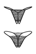 Bianca stringi otwarte 2-pak - CZARNY, S/M OBSESSIVE Bianca stringi otwarte 2-pak - CZARNY, S/M OBSESSIVE
