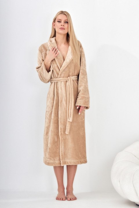 SZLAFROK DAMSKI DŁUGI 2591 - ANGORA, M, 2 L&L