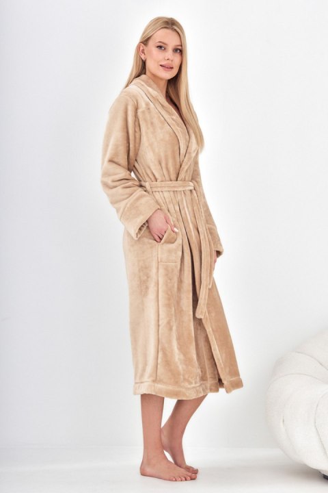 SZLAFROK DAMSKI DŁUGI 2591 - ANGORA, M, 2 L&L