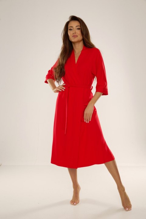 Szlafrok VISA długi 942 - CZEKOLADA, L DE LAFENSE