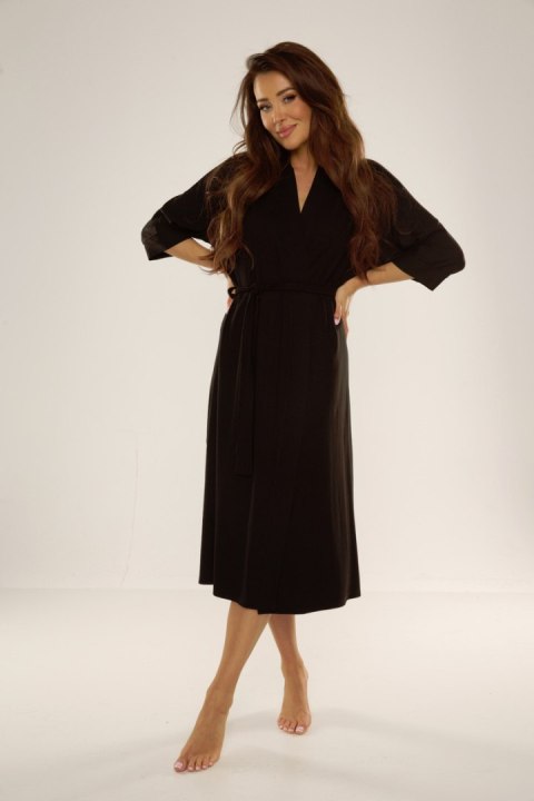 Szlafrok VISA długi 942 - CZEKOLADA, L DE LAFENSE