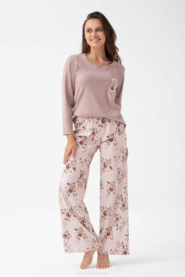 PIŻAMA DAMSKA 348 J/25 - BEŻOWY, M LUNA