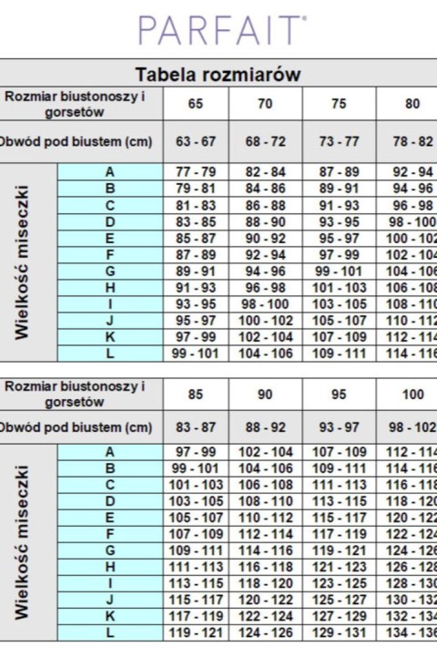 PÓŁGORSET PARFAIT 50116 - NUDE, 70G PARFAIT