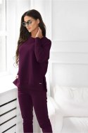 BLUZA ADELE - BURGUND, L OFF PINK