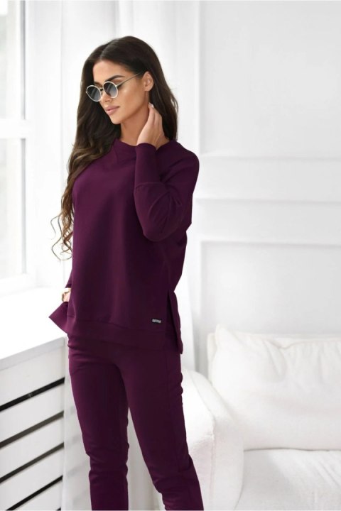 BLUZA ADELE - CZEKOLADA, S, CZE OFF PINK