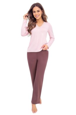 PIŻAMA DAMSKA DAPHNE LONG - BEIGE, M DONNA