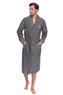 SZLAFROK MĘSKI 2532 - SZARY, XL L&L